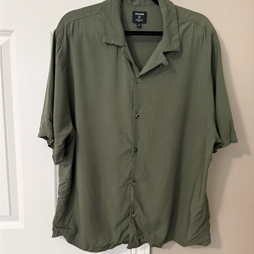 PacSun Olive Green Shirt Size Large - NWOT